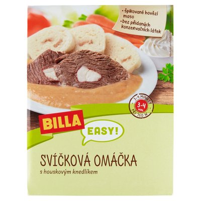 Obrázek BILLA EASY Svíčková omáčka s houskovým knedlíkem 450g