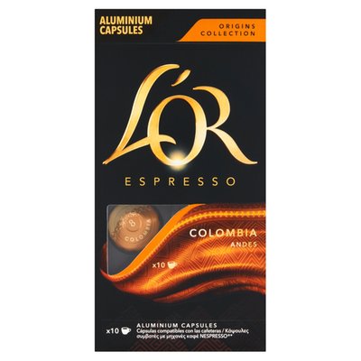 Obrázek L'OR Espresso Colombia Andes pražená mletá káva v kapslích 10 ks 52g