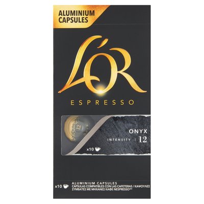 Obrázek L'OR Espresso Onyx pražená mletá káva v kapslích 10 ks 52g