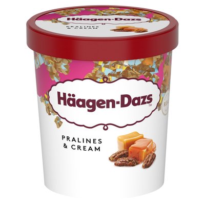 Obrázek Häagen-Dazs Vanilková zmrzlina smetanová s karamelovou polevou a pekanovými ořechy 460ml