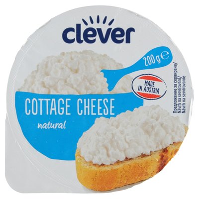 Obrázek clever Přírodní čerstvý sýr nízkotučný ve smetaně 200g