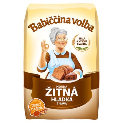 Obrázek Babiččina Volba Žitná mouka hladká tmavá 1kg
