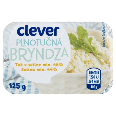 Obrázek clever Plnotučná bryndza 125g