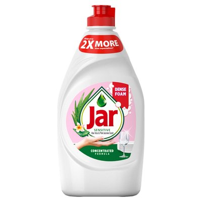 Obrázek Jar Sensitive Aloe Vera & Pink Jasmine Tekutý Prostředek Na Mytí Nádobí Jemný K Rukám 450 ML