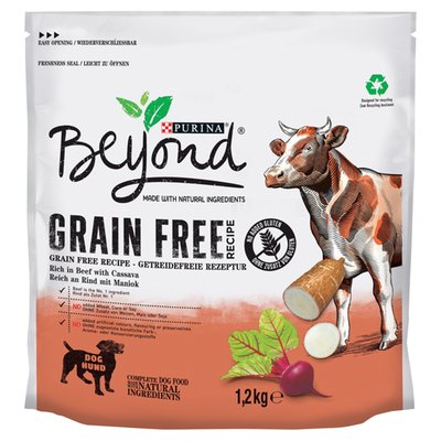 Obrázek BEYOND GP GRAIN FREE HOVĚZÍ, LOSOS 1,2KG