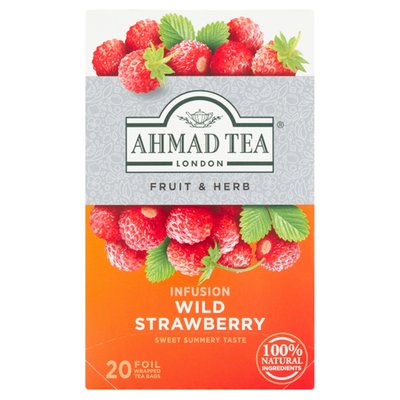 Obrázek Ahmad Tea Ovocný čaj aromatizovaný s příchutí lesních jahod 20 x 2g