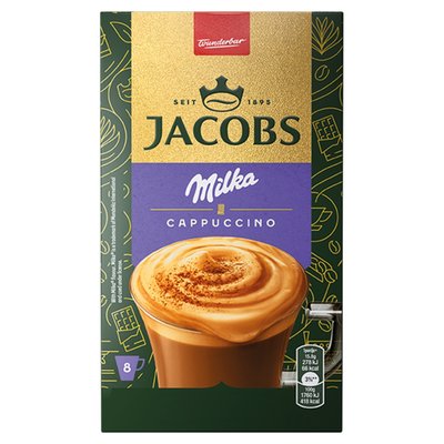 Obrázek Jacobs Cappuccino s příchutí Milka čokolády 8 x 15,8g (126,4g)