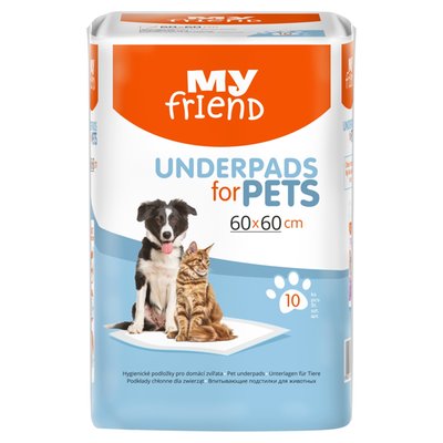Obrázek My Friend Hygienické podložky pro domácí zvířata 60 x 60 cm á 10 ks