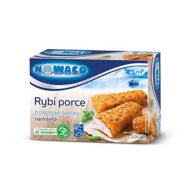 Obrázek Porce z aljašské tresky obalované cereální MSC Nowaco 226 g