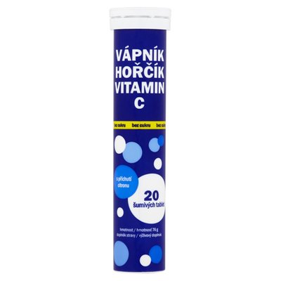 Obrázek Vitar Vápník hořčík vitamin C 20 šumivých tablet 76g