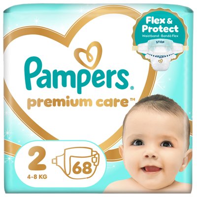 Obrázek Pampers Premium Care Velikost 2, 68 Plenek, 4kg-8kg