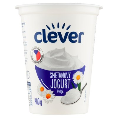 Obrázek clever Smetanový jogurt bílý 400g