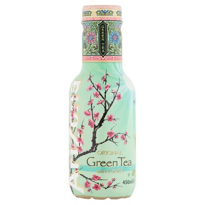 Obrázek Arizona Original Green Tea with Honey nealkoholický ochucený nápoj 450ml