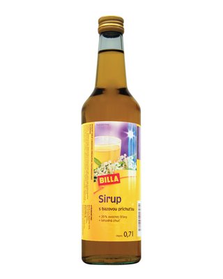 Obrázek BILLA Sirup s příchutí bezového květu 700ml