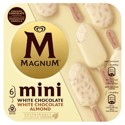 Obrázek UNI X MP MAGNUM MINI WHITE ALMOND 6X55ML