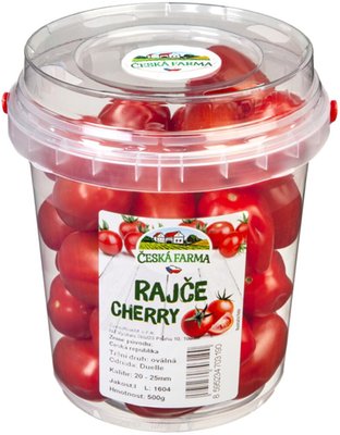 Obrázek Česká Farma Rajče cherry oválné 500g, balení