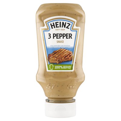 Obrázek Heinz Krémová omáčka s černým, bílým a zeleným pepřem 220g