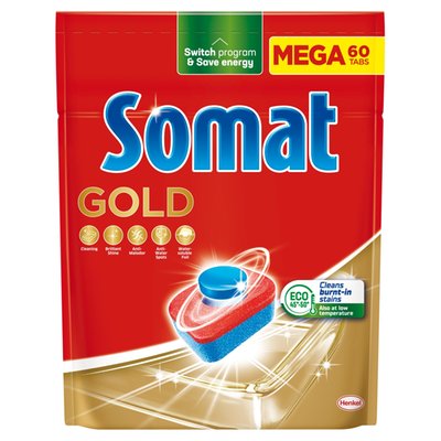 Obrázek Somat Gold Přípravek na mytí nádobí v myčce 60 ks 1056g