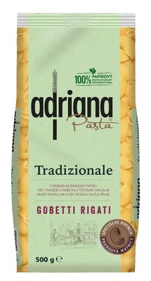 Obrázek Adriana Tradizionale Gobetti Rigati těstoviny semolinové sušené 500g