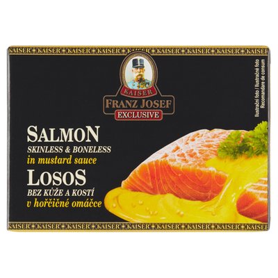 Obrázek Franz Josef Kaiser Exclusive Losos bez kůže a kostí v hořčičné omáčce 110g