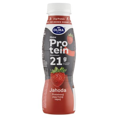 Obrázek Olma Jahoda proteinový jogurtový nápoj 320g