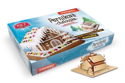 Obrázek Perníková chaloupka – Stavebnice + barevné zdobení