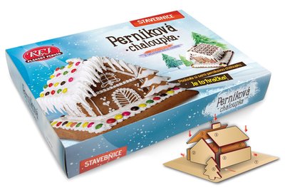 Obrázek Perníková chaloupka – Stavebnice + barevné zdobení