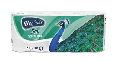Obrázek Toaletní papír Big Soft Páv 3vr, 10x149