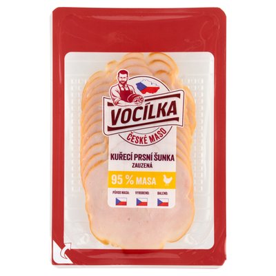 Obrázek VOCÍLKA Kuřecí prsní šunka zauzená krájená 100g