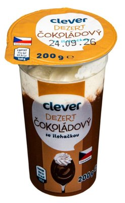 Obrázek clever Pudingový dezert se šlehačkou čokoládový 200g