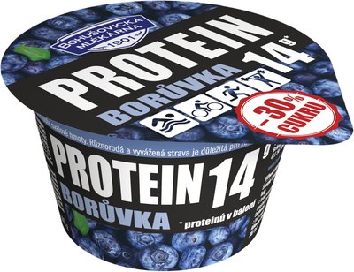 Obrázek Bohušovická mlékárna Protein borůvka 140g