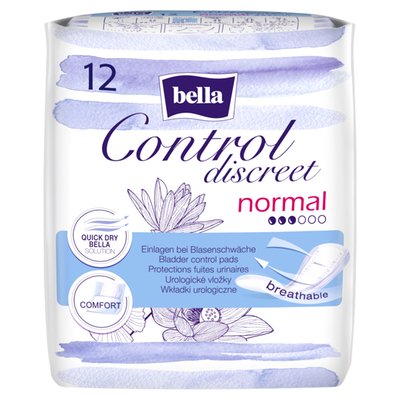 Obrázek Bella Control Discreet Normal urologické vložky 12 ks