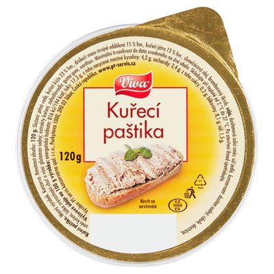 Obrázek Viva Kuřecí paštika 120g