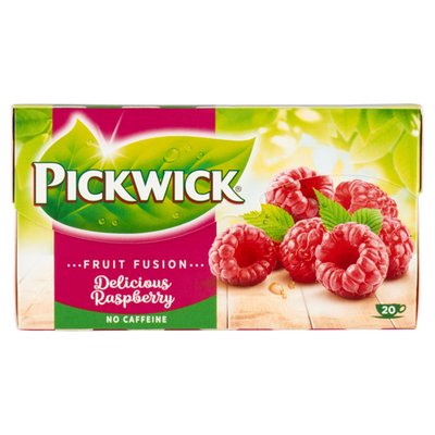 Obrázek Pickwick Fruit Fusion Ovocný čaj aromatizovaný s malinami 20 x 2g (40g)