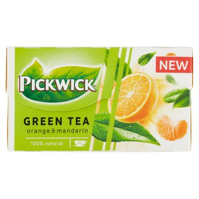 Obrázek PICKWICK Zelený čaj s pomerančem a mandarinkou 20 ks 30g