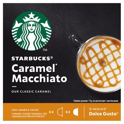 Obrázek Starbucks Caramel Macchiato by NESCAFE DOLCE GUSTO - kávové kapsle - 12 kapslí v balení
