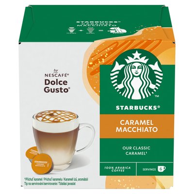 Obrázek Starbucks Caramel Macchiato by NESCAFE DOLCE GUSTO - kávové kapsle - 12 kapslí v balení