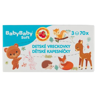 Obrázek BabyBaby Soft dětské kapesníčky s balzámem 70ks, 3.vrst.