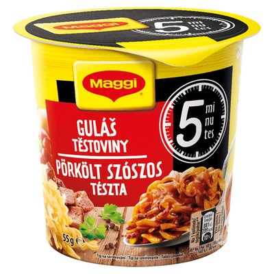 Obrázek MAGGI 5 minutes Guláš s těstovinami kelímek 55g
