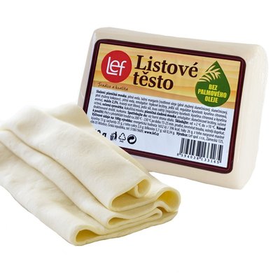 Obrázek Listové těsto bez palmového oleje