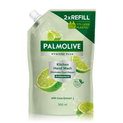 Obrázek Palmolive Hygiene+Kitchen tekuté mýdlo s přírodní antibakteriální složkou náhradní náplň 500 ml