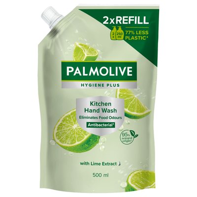 Obrázek Palmolive Hygiene+Kitchen tekuté mýdlo s přírodní antibakteriální složkou náhradní náplň 500 ml