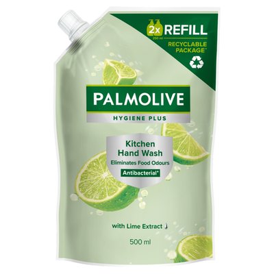 Obrázek Palmolive Hygiene+Kitchen tekuté mýdlo s přírodní antibakteriální složkou náhradní náplň 500 ml