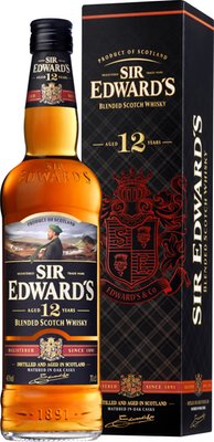 Obrázek Sir Edward´s Blended Scotch Whisky 12YO 40% Alc., dárkové balení 0.7 l