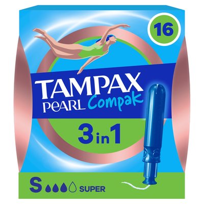 Obrázek Tampax Pearl Compak Super Tampony S Aplikátorem ×16
