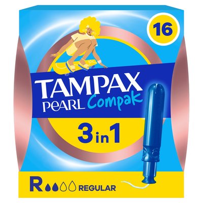 Obrázek Tampax Pearl Compak Regular Tampony S Aplikátorem ×16