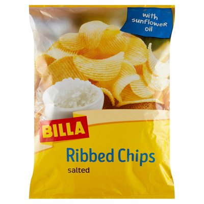 Obrázek BILLA Chipsy solené vroubkované 150g