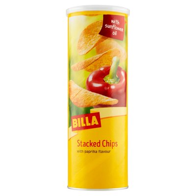 Obrázek BILLA Chipsy s příchutí papriky 175g