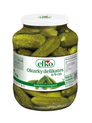 Obrázek efko Okurky delikates 6-9 cm 1700 ml