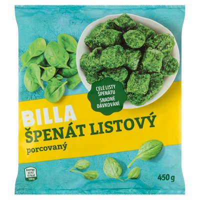 Obrázek BILLA Špenát listový porcovaný 450g